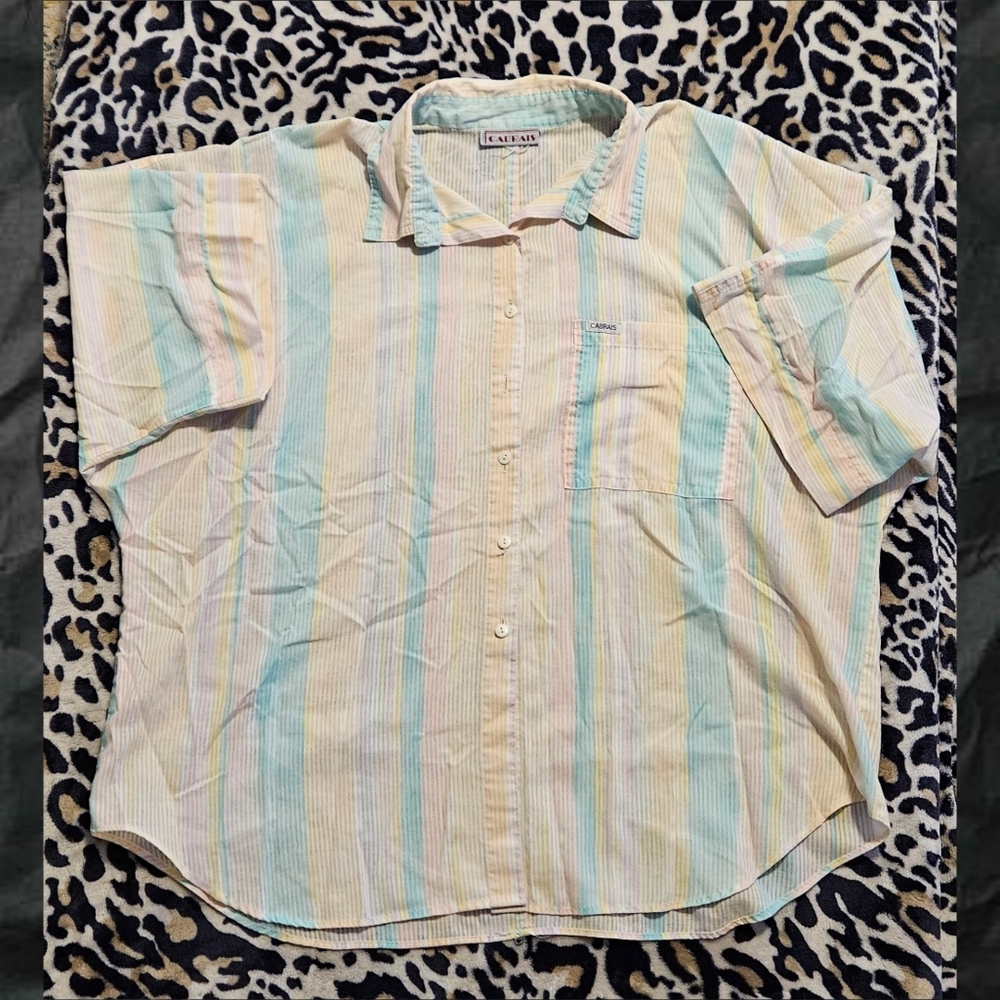 Cabrais Vintage Pastel Butyom Down Shirt XXL